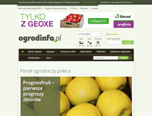 Tablet Screenshot of ogrodinfo.pl